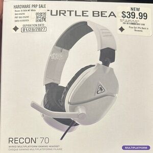 Turtle Beach Recon 70 White Gaming Headset